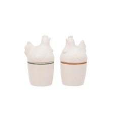 Woodbury Lane 2 Set of Chicken Egg Cups Woodbury Lane 2 Set of Chicken Egg Cups