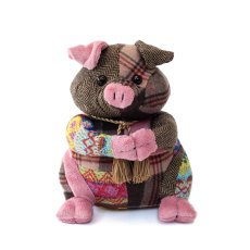 Patchwork Pig Doorstop
