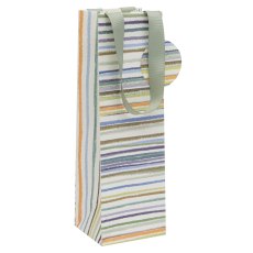 Glick Horizontal Stripe Bottle Gift Bag