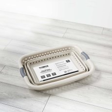 Tower Collapsible Laundry Basket Latte
