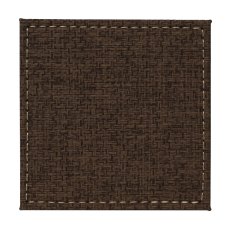 Tradestock Brown Textured Faux Leather Coasters set of 4
