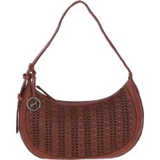 Ashwood Leather Tan Woven Leather Shoulder Bag Ashwood Leather Tan Woven Leather Shoulder Bag
