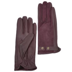 Ladies Plum Leather Gloves Ladies Plum Leather Gloves