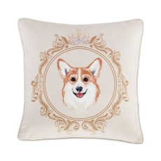 Mr Newton Corgi Filled Natural Cushion Mr Newton Corgi Filled Natural Cushion