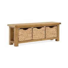 Chester Bench with Baskets
