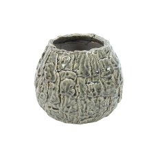 Felicitas Small Round Grey Flowerpot