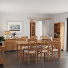 Coastal 1.6m Extending Table and 6 Dining Chairs