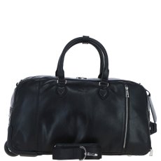 Ashwood Leather Black Wheeled Duffle Bag Ashwood Leather Black Wheeled Duffle Bag