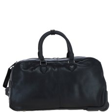 Ashwood Leather Black Holdall With Detachable Shoulder Strap Ashwood Leather Black Holdall With Detachable Shoulder Strap