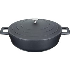 Masterclass 4L Black Aluminium Shallow Casserole Dish Masterclass 4L Black Aluminium Shallow Casserole Dish