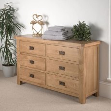 Norfolk Oak Editions 6 Drawer Chest Norfolk Oak Editions 6 Drawer Chest