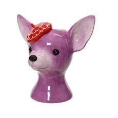 Kaemingk Lilac Chihuahua Vase