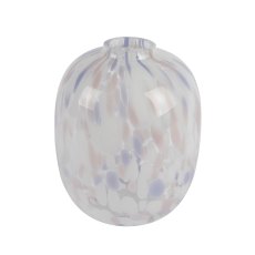 Kaemingk Pastel Dappled Glass Vase