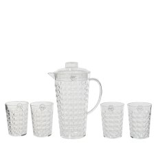 Kaemingk Transparent Plastic Ball Pattern Jug Set