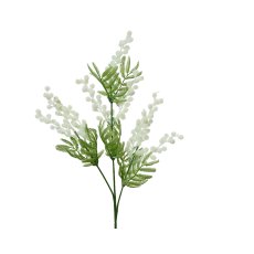 Kaemingk White Faux Mimosa Plant on Stem Kaemingk White Faux Mimosa Plant on Stem