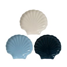 Kaemingk Glossy Porcelain Shell Plate Kaemingk Glossy Porcelain Shell Plate
