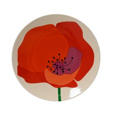 Kaemingk Porcelain Poppy Plate