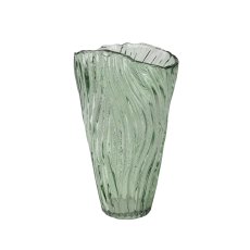 Kaemingk Green Swirl Glass Vase Kaemingk Green Swirl Glass Vase