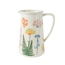 Kaemingk Glossy Flower Patterned Jug