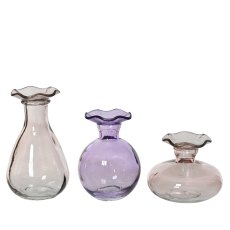 Kaemingk Round Transparent Colour Glass Vase Kaemingk Round Transparent Colour Glass Vase