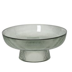 Kaemingk Textured Glass Pedestal Serving Plate