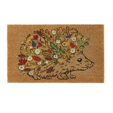 My Mat Coir Floral Hedgehog 45x75cm