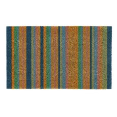 My Mat Printed Coir Blues Stripe 45x75cm