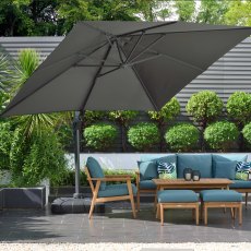 3m Square Super Deluxe Cantilever Parasol 3m Square Super Deluxe Cantilever Parasol