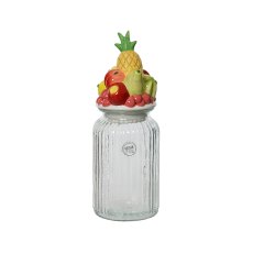 Kaemingk Glass Shiny Fruits Storage Jar Kaemingk Glass Shiny Fruits Storage Jar