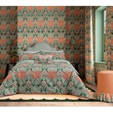 Morris & Co Helena Duvet Cover Set Peach Teal Morris & Co Helena Duvet Cover Set Peach Teal