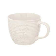 Siip Leaf Embossed Mug White Siip Leaf Embossed Mug White