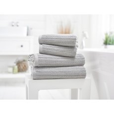 Deyongs Rialto Ribbed Towels Cloud Deyongs Rialto Ribbed Towels Cloud