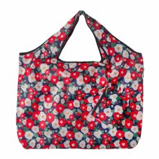 Eco Chic Red Floral Large Reusable Foldable Shopper Bag Eco Chic Red Floral Large Reusable Foldable Shopper Bag