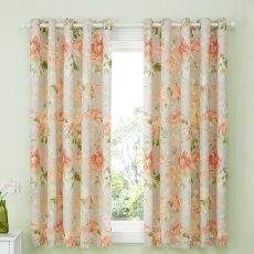 D&D Flourette Natural Ready Made Curtains