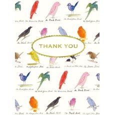 V&A Thank You Edward Lear Birds Notecards Pack of 8