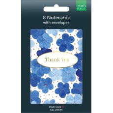 Museums & Galleries Thank You Blue Hydrangea Notecards Pack of 8 Museums & Galleries Thank You Blue Hydrangea Notecards Pack of 8