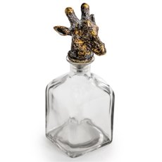 McGowan Rutherford Large Glass Bottle with Giraffe Head Stopper