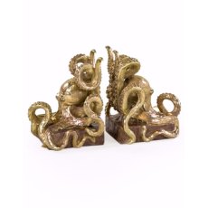 McGowan Rutherford Pair of Gold Effect Octopus Bookends
