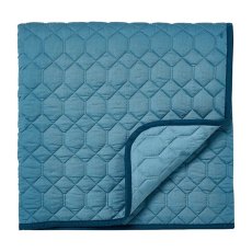 Sanderson Jackfruit Quilted Throw Indigo & Papaya Sanderson Jackfruit Quilted Throw Indigo & Papaya