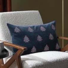 Paoletti Rennes Navy Embroidered Cushion Paoletti Rennes Navy Embroidered Cushion