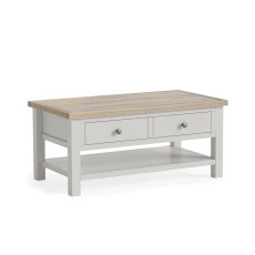 Cottage Collection Coffee Table with Drawer in Grey Cottage Collection Coffee Table with Drawer in Grey