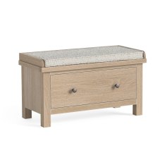Cottage Collection Hallway Bench with Drawer in Oak