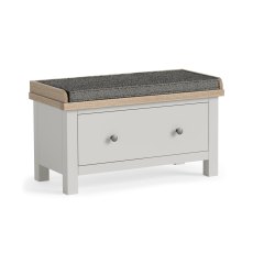 Cottage Collection Hallway Bench with Drawer in Grey
