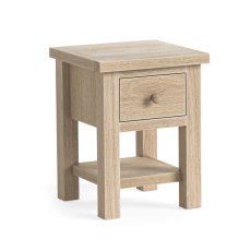 Cottage Collection Lamp Table with Shelf in Oak Cottage Collection Lamp Table with Shelf in Oak
