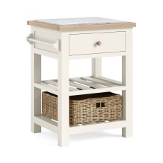 Cottage Collection Small Kitchen Island in Coconut