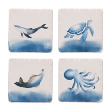 The Coast Set of 4 Ceramic Coasters The Coast Set of 4 Ceramic Coasters