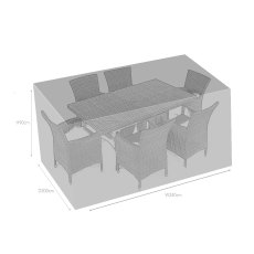 6 Seater Rectangular Garden Furniture Cover 6 Seater Rectangular Garden Furniture Cover