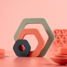 Fusion Twist Silicone Nesting Trivet Fusion Twist Silicone Nesting Trivet