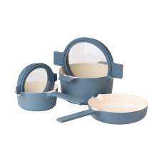 Luxe All-In-One Mid Blue Cookware Set Luxe All-In-One Mid Blue Cookware Set