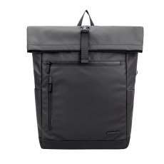 David Jones Black Fold Top Backpack David Jones Black Fold Top Backpack